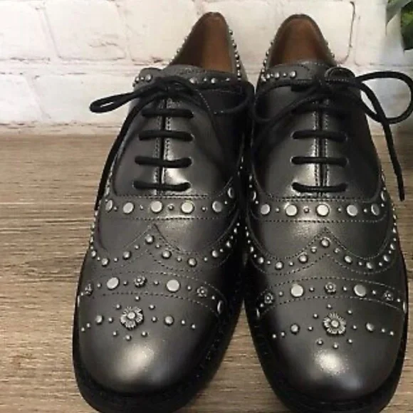 上美品COACH 靴 TEGAN OXFORD